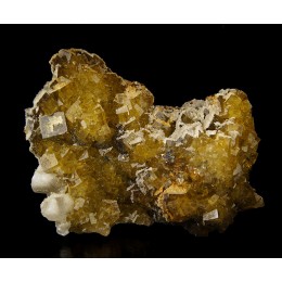 Fluorite, Calcite Moscona Mine - Fluorescent M03809